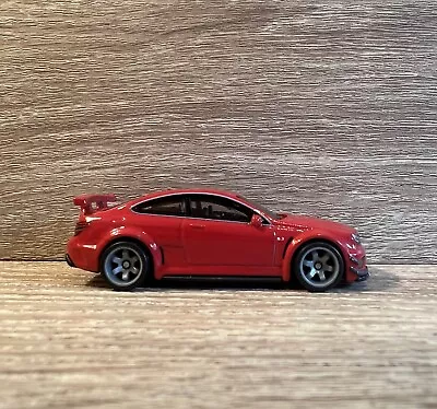 Buy Hot Wheels Mercedes Benz C63 AMG Coupe Red Custom Real Rider Rubber Tyres • 10£