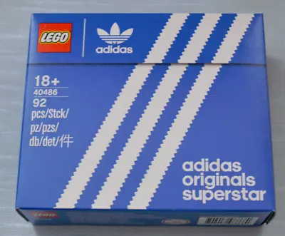 Buy Lego 40486 Icons Mini Adidas Originals Superstar Set (92pcs) BNIB • 29.99£