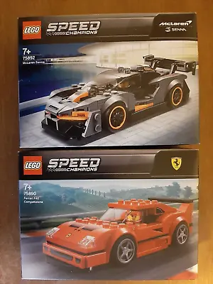 Buy 2 Lego Speed Champions Mclaren Senna, Ferrari F40 Both Brand New Boxed • 34.99£