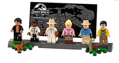 Buy Lego Jurassic Park All 6 Minifigures & Stand Plaque Only From Set 75936 • 75£