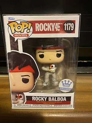 Buy Funko Pop! Movies Rocky 45th Anniversary Rocky Balboa #1179 Store Exclusive • 50£