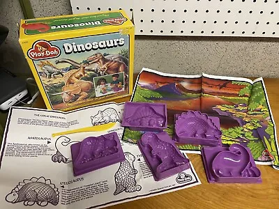 Buy 1987 KENNER Play-Doh DINOSAUR PLAY SET W/ Original Box And All Molds! Play-mat! • 36.63£