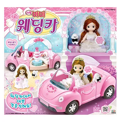 Buy Little Mimi Wedding Car Toy Set Korean Barbie Doll Wedding Party For Girl Kids  • 54£