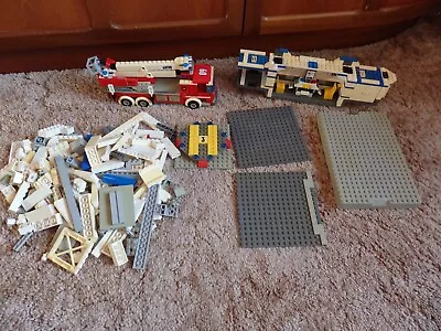 Buy Lego Incomplete Fire & Police Vehicles Bases & 260 Spare Pieces All Discoloured • 25£