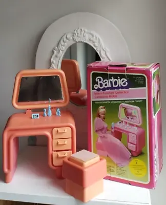 Buy Vintage Mattel_ Orig. 1982 Barbie #2469 VANITY & SEAT Dream Furniture • 10.19£