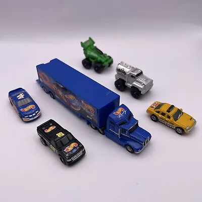Buy 6x Mattel HOT WHEELS Cars & Lorry Truck Taxi Micro Machines Style Bundle Lot • 24.99£