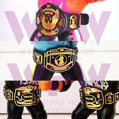 Buy WWF WWE Hasbro Figure Belt Accessories - 1xEagle 1xIC 2xTag Set - WFW • 20£