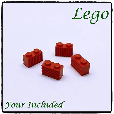 Buy LEGO 1 X 2 Brick With Grille (2877) Red ~4 Included~ • 1.99£