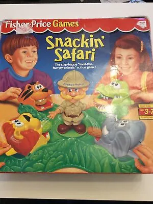 Buy Classic Fisher-Price Snackin Safari Game 1994 Age 3-4 Years 2 Levels Of Play • 2.68£