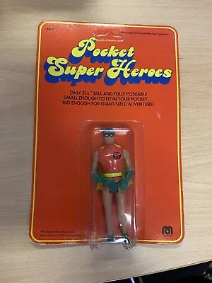 Buy Vintage Robin Mego Pocket Heroes Carded MOC 1979 - Unpunched! • 175£
