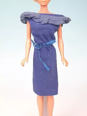 Buy Vintage Original BARBIE - PAK Blue Spectator SPORT Knit Dress 1960s • 24.83£
