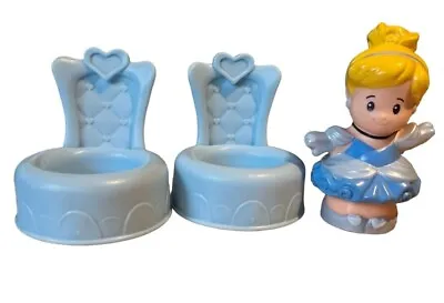 Buy Fisher Price Little People Disney Cinderella Blue Thrones Musical Dancing Palace • 11.50£