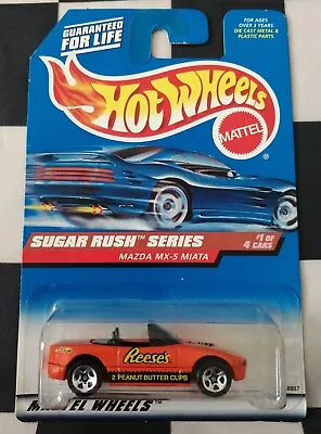 Buy 1997 Hot Wheels Mazda MX-5 Miata Sugar Rush Set Resse's Collector No #741 • 14.99£