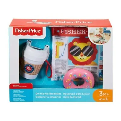 Buy Fisher Price On The Go Breakfast Set Age 3m + Sensory Toy Set For Babies • 12.99£