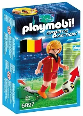 Buy Playmobil 6897 Sports & Action Belgian Football Player Figure Playset Children's • 6.99£