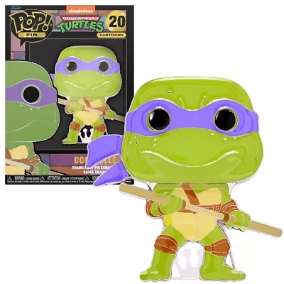 Buy Funko POP! Donatello Teenage Mutant Ninja Turtles Large Enamel Pin #20 New • 12.99£