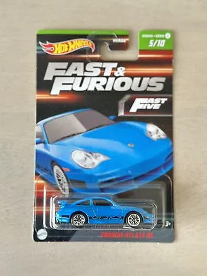 Buy Hot Wheels Fast And Furious Series 2 Porsche 911 GT3 RS 5/10 (NEW) Mattel Fast 5 • 15.99£