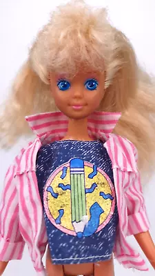 Buy Teen Time Skipper Doll Vintage 1988 Barbie Sister Mattel With Shirt And Jacket • 20.04£