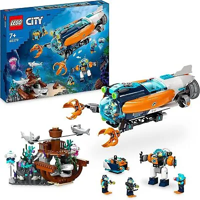 Buy LEGO City Deep-Sea Explorer Submarine Toy Ocean Set 60379 • 99.99£
