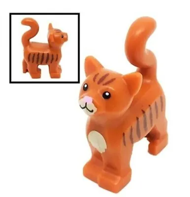 Buy Lego Ginger Tabby Cat Kitten Pet Animal   White Minifigure Not Included • 3.99£