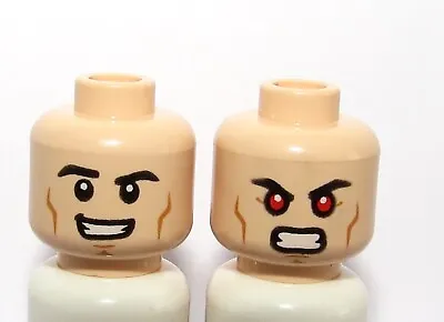 Buy Lego Flesh Head For Boy Man Minifigure Reversible Big Smile Zombie Eyes • 1.80£