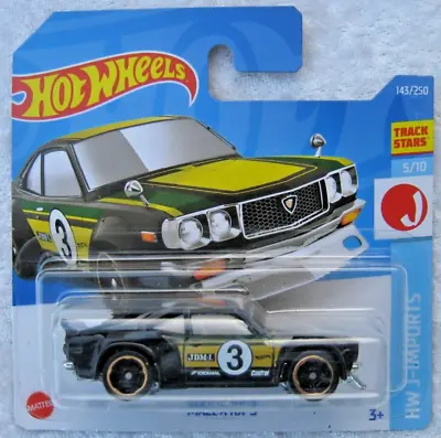 Buy Hot Wheels Mazda Rx-3 Black Hw J-imports 5/10 Mint Short Card 130 • 4.99£