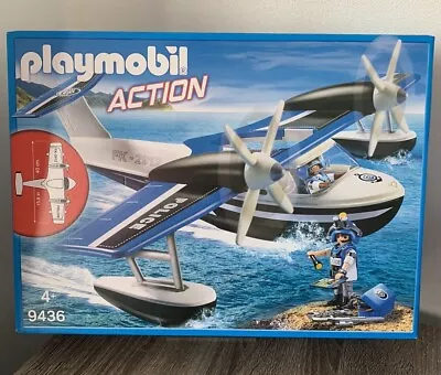 Buy Playmobil Action Police Sea Plane 9436 Brand New & Sealed • 34.99£