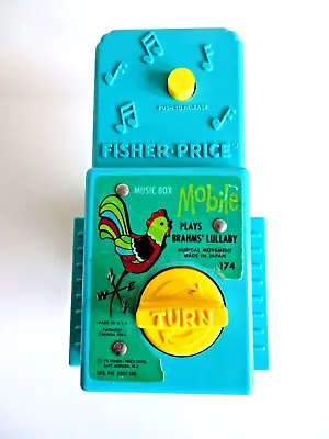 Buy Vintage Fisher Price Music Box Mobile For Baby's Crib Or Cot Spares Repair • 9.99£