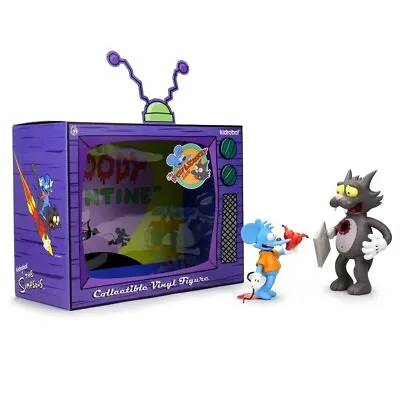 Buy Kidrobot The Simpsons ITCHY & SCRATCHY URBAN VINYL ART FIGURE Pop Collectible • 94£
