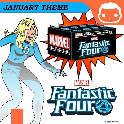 Buy Funko Marvel Collector Corps - Fantastic Four -  Medium T-Shirt + Pop Protectors • 60£