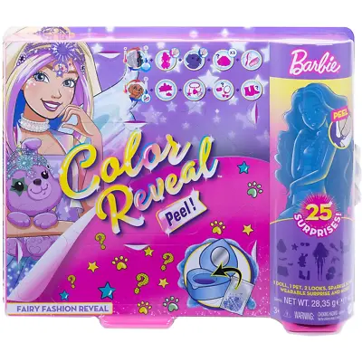 Buy Barbie Colour Reveal Peel Fairy Fashion Reveal Doll New Kids Surprise Mattel • 22.99£