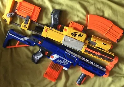 Buy Nerf N Strike Retaliator And Recon Cs-6 Pair With Accessories • 20£