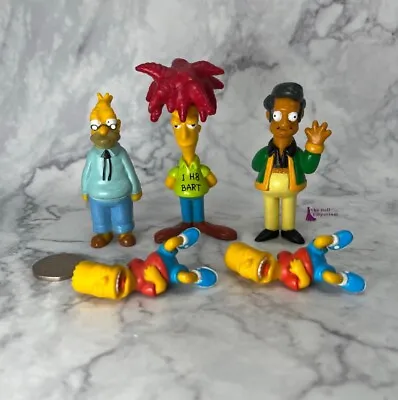Buy The Simpsons Collectable Mini Figures 1999 Bart, Grampa, Apu, Side Show Bob • 19.95£