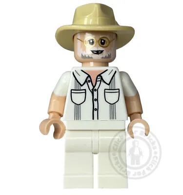 Buy LEGO John Hammond Jurassic Park World Minifigure Jw057 From T Rex 75936 NEW • 18.99£