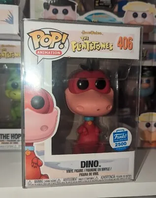 Buy Funko Pop 406 Dino Red Dino Funko Shop Limited 2500 Pieces Pop Protector • 75£