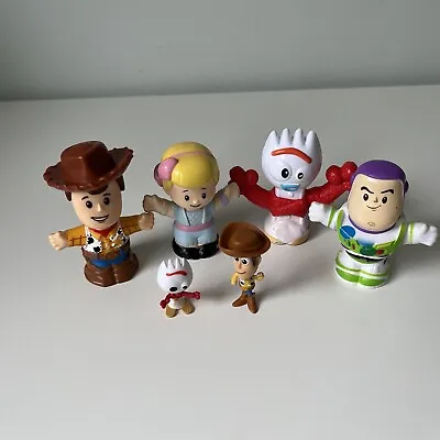 Buy Disney Fisher Price Little People Toy Story Set Bundle Figure Woody Buzz Forky • 7.50£