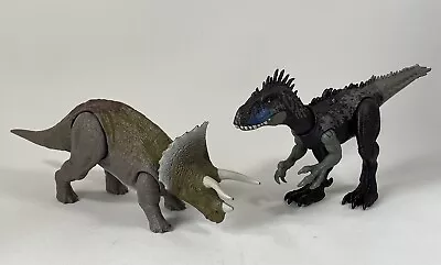 Buy Jurassic World Dinosaurs Triceretops Dryptosaurus With Sounds Bundle Mattel • 14.95£