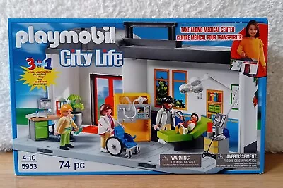 Buy Playmobil 5953 City Life Medical Centre  With Carry Handle NEW In Original Box  • 30£