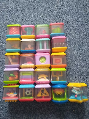 Buy 19x FISHER PRICE PEEK-A-BOO BLOCKS G TO VERY GOOD USED CND VINTAGE DIFFERENT (3) • 25.99£