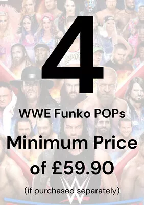 Buy Funko POP Mystery Box Random 4 Genuine WWE Funko POP With Protectors • 39.99£