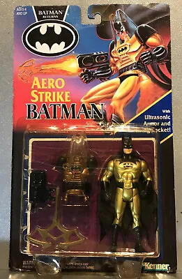 Buy 1992- RARE - BATMAN RETURNS - GOLD -Batman Suit - ⭐️AERO STRIKE ⭐️ BNIB . • 74.99£