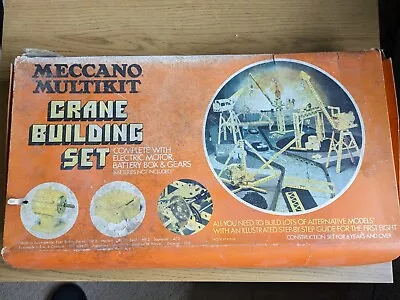 Buy Vintage Meccano Multikit Crane Building Set • 0.99£