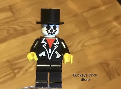 Buy LEGO Halloween Scary Minifig Black Top Hat  And Legs With Ghost Head Zombie • 6.47£