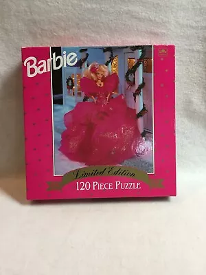 Buy Vintage Barbie Jigsaw Puzzle-120 Pieces-1990 Doll In Pink Gown - Unopened/Sealed • 18.43£