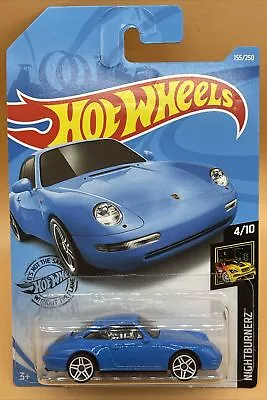 Buy Hot Wheels Blue Long ‘96 Porsche Carrera 2018 Card '96 155/250 New 4/10 FYF81 • 6.99£