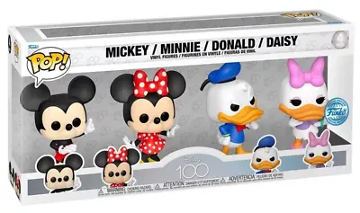 Buy Disney 100: Classics Funko POP! Vinyl 4 Pack • 30.99£