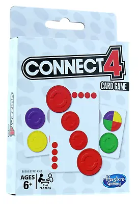 Buy Hasbro Connect 4 In A Row Game Classic Now A Fast Fun Card Game 2-4 Player 6+  • 6.49£