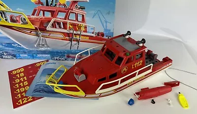 Buy Playmobil 70147 Fire Rescue Boat - Incomplete • 14.95£