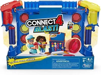 Buy Connect 4 Blast Game 2 Nerf Blasters Foam Darts Family Fun Kids Game Hasbro • 39.99£