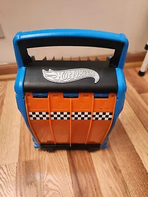 Buy Hot Wheels 2 In 1 20 Car Carrying Case With 4 Lane Race Track Blue And Orange • 10.42£